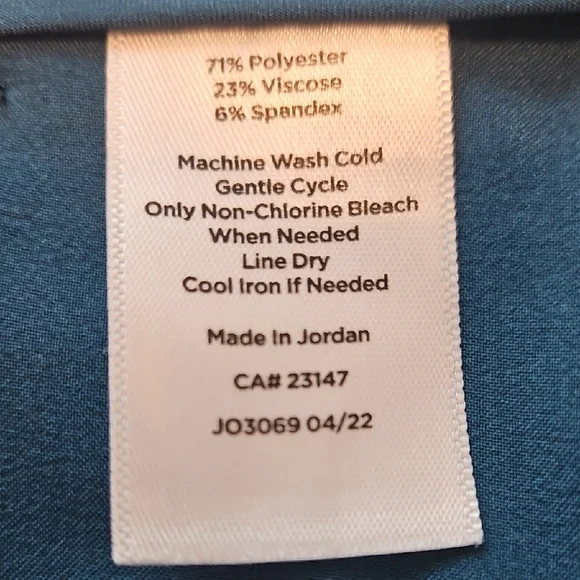 Talbots Blue Ankle Slacks.         Size 14 - Picture 6 of 7